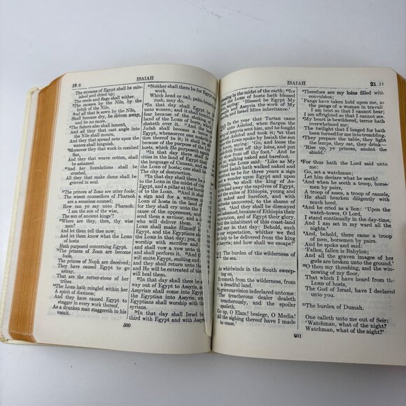 The Holy Scriptures White Leatherette Gold Edges Box Masoretic Text Jewish Pub - Picture 11 of 13